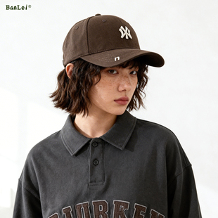 2026新款硬顶棒球帽子女宽帽檐大头围显脸小刺绣加深遮阳鸭舌帽男