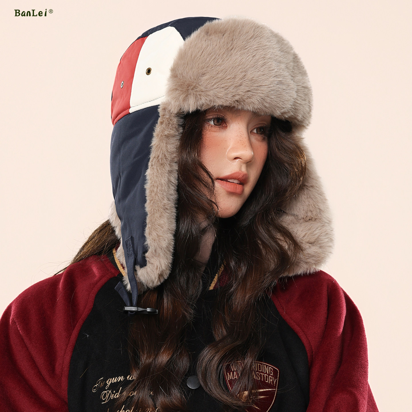 半蕾加绒加厚防水东北雷锋帽