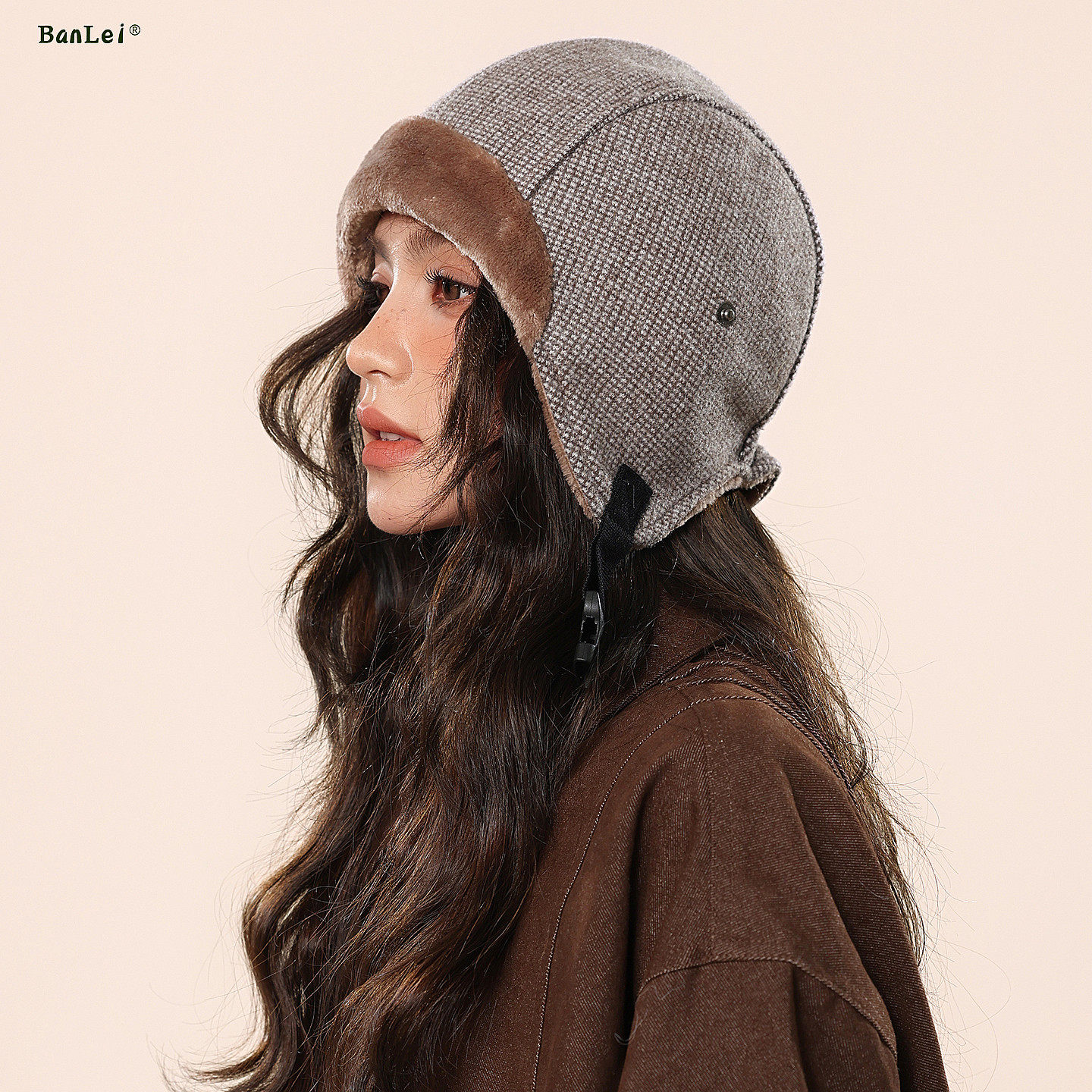 飞行帽新款加绒保暖雷锋帽子男女款冬季骑车头盔内胆帽滑雪护耳帽,服饰配件/皮带/帽子/围巾,帽子,淘宝优惠券,粉丝福利购,淘宝优惠卷