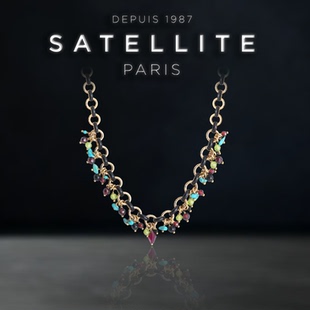 SATELLITE ELA系列项链法式时尚女高级感气质吊坠锁骨链手工饰品