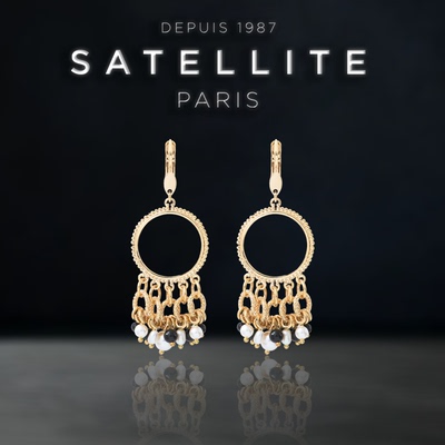 SATELLITE ELA系列耳环女高级感麦穗串款法国巴黎优雅气质配饰品