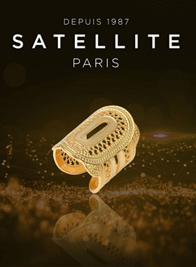 satellite女镀金轻奢小众风戒指