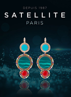 SATELLITE CLAUDIA法国耳饰女高级感绿松石复古风小众耳环礼物