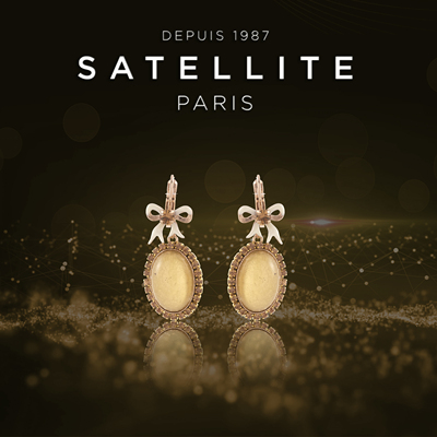satellite小众轻奢复古女耳环