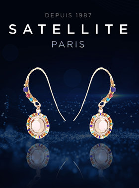 SATELLITE CLAUDIA系列耳饰女高级感复古风精致轻奢耳针耳钉礼物