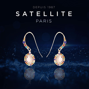 CLAUDIA系列耳饰女高级感复古风精致轻奢耳针耳钉礼物 SATELLITE