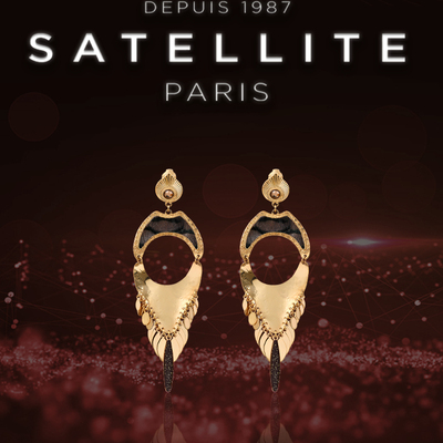 SATELLITE MIK系列耳饰女气质百搭耳夹复古小众轻奢无耳洞配饰品