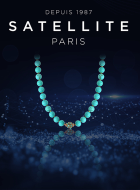 SATELLITE CAL系列项链女高级感小众法式风颈链轻奢优雅绿松石