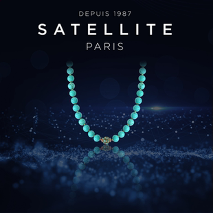 SATELLITE CAL系列项链女高级感小众法式风颈链轻奢优雅绿松石