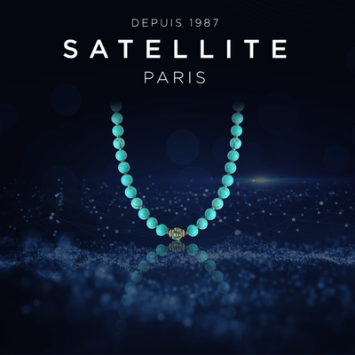 SATELLITE CAL系列项链女高级感小众法式风颈链轻奢优雅绿松石