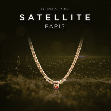 SATELLITE TAO系列项链女个性燕子骷髅图案吊坠法国原创手工设计