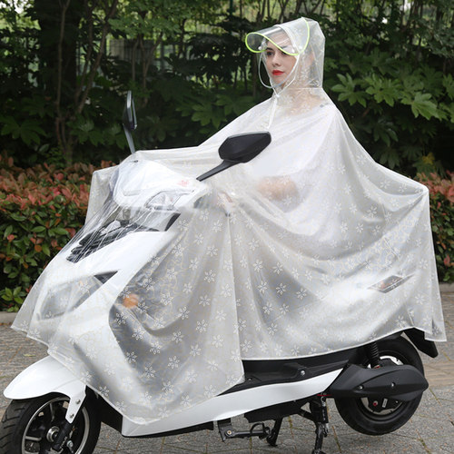 女款时尚专用加大加厚雨衣电动车