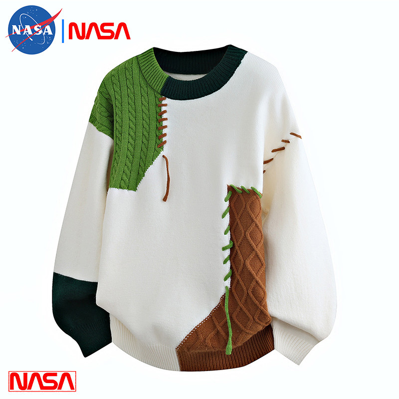 秋冬季男士潮流时尚拼接撞色圆领上衣加绒保暖针织毛衣休闲打底衫,男装,牛仔外套,淘宝优惠券,粉丝福利购,淘宝优惠卷