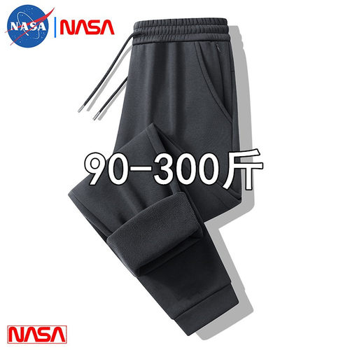 秋冬季潮牌男大码新款棉质休闲裤加绒加厚保暖卫裤时尚百搭运动裤