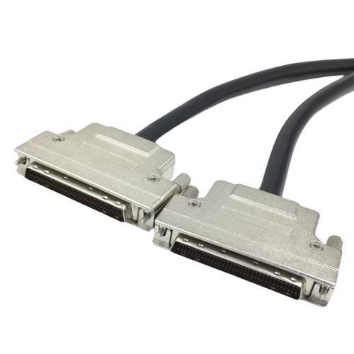 铁壳SCSI线 HPDB68针对针 DB68芯电缆数据线 SCSI68P公对公连接线