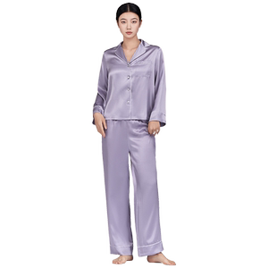[母亲节礼物]绣娘丝绸女士夏季新款真丝家居服情侣100%桑蚕丝睡衣