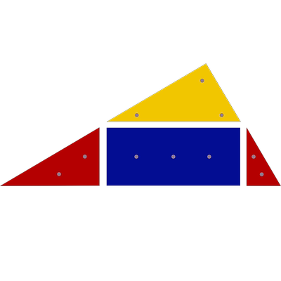 小学初中磁吸式内角和面积计算