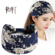 薄款 宽边弹力发带挡风保暖遮发头巾洗脸头带运动瑜伽护额月子头套