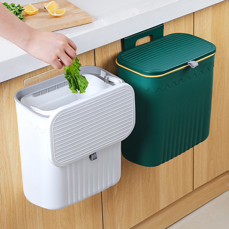 厨房垃圾桶整体橱柜门挂式家用带盖子大号纸篓化妆室悬挂壁挂厕所,家庭/个人清洁工具,垃圾桶,淘宝优惠券,粉丝福利购,淘宝优惠卷