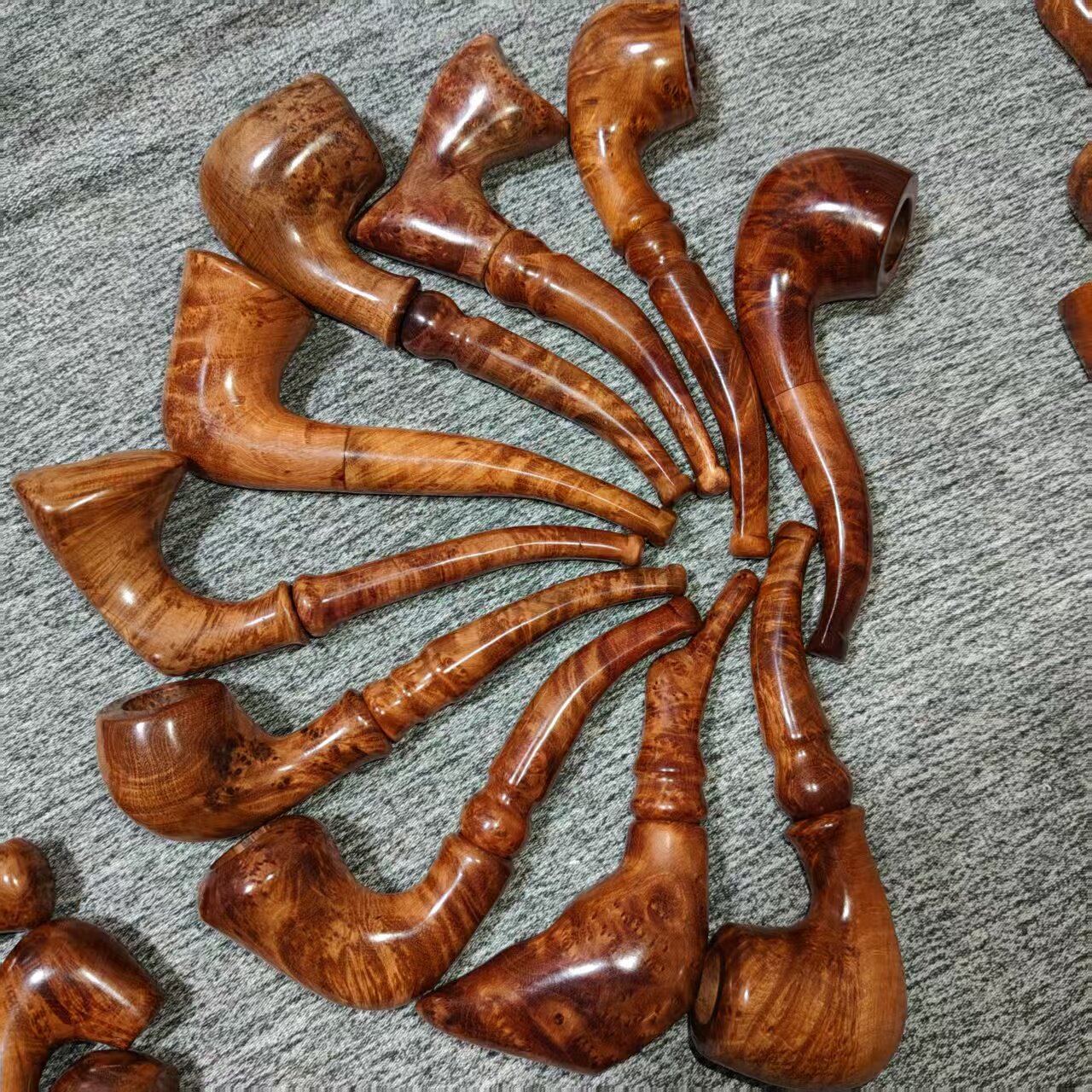 实木麻梨疙瘩手工传统旱烟烟斗