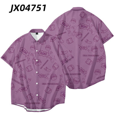 JOJO的奇妙冒险周边衣服动漫短袖衬衫承太郎吉良吉影二次元衬衣