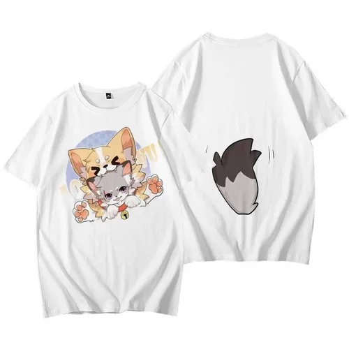 【Furry】周边羽织T恤动漫和服夏季短袖羽织套装二次元动漫痛衣