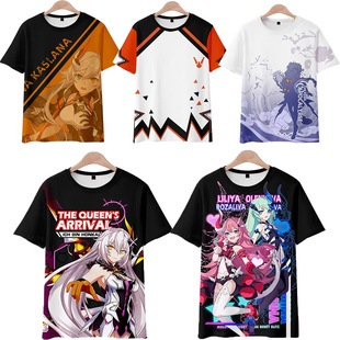 T恤琪亚娜空之律者动漫男女痛衣 COS崩坏3周边二次元 夏季 新款