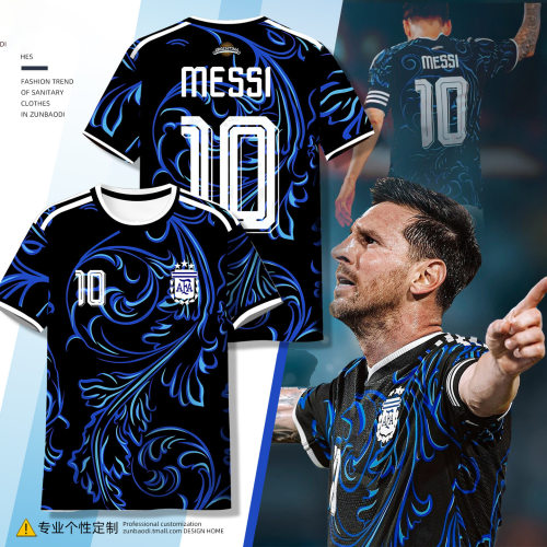 2026阿根廷队服10号梅西球衣速干短袖T恤主客场球服儿童球迷半袖