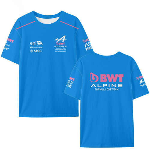 2026阿尔派F1车队服Alpine车迷短袖速干短袖t恤衫舒适冰丝半上衣