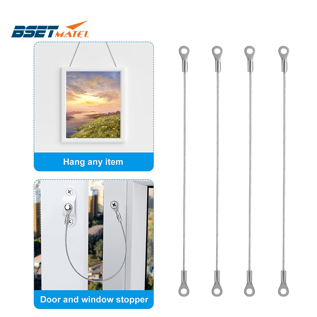 BSET MATEL 4个卖 304不锈钢船用绳销 限门器 销连接绳 家居厨房