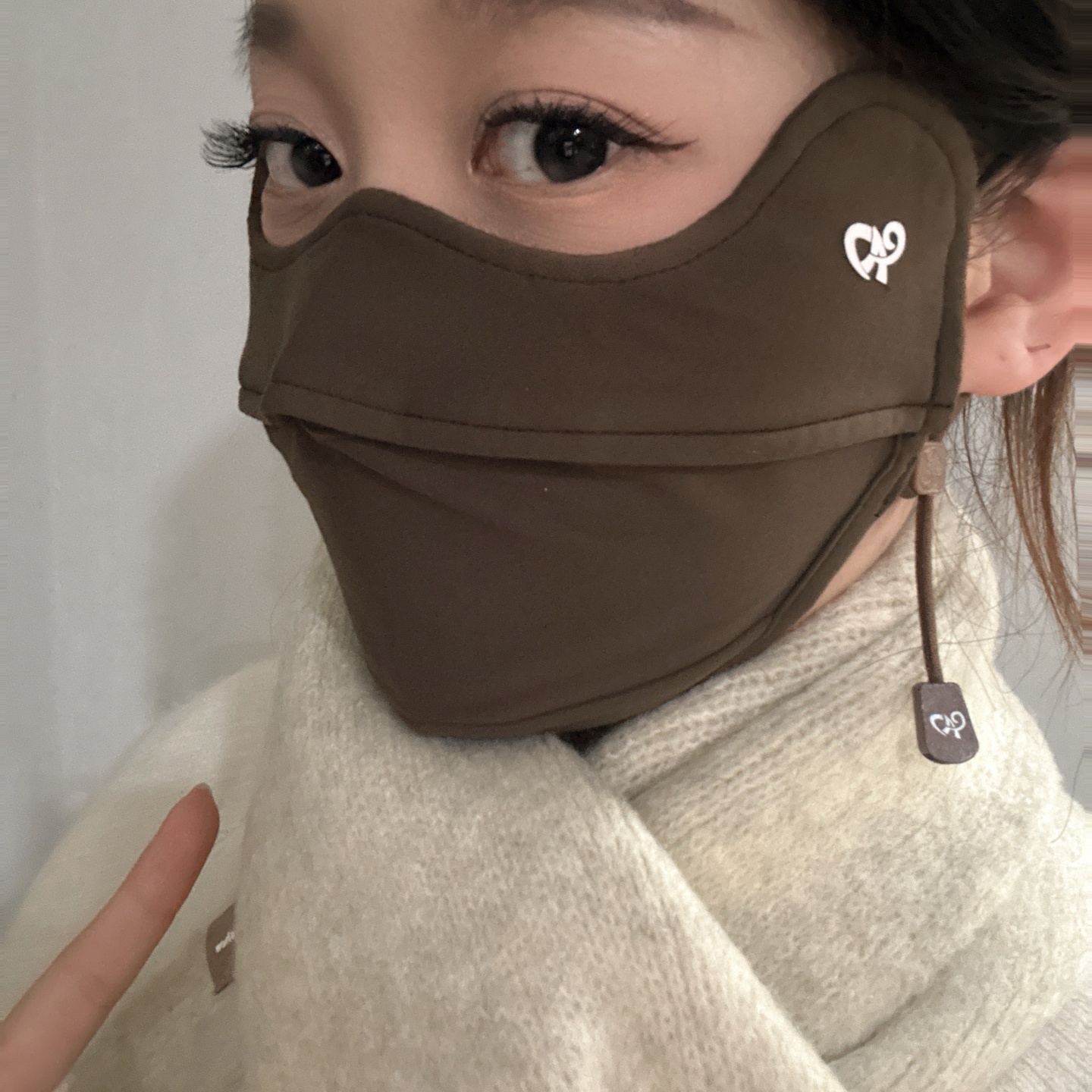 2025新款高颜值保暖防风面罩女秋冬加厚防寒口罩男女情侣骑电动车