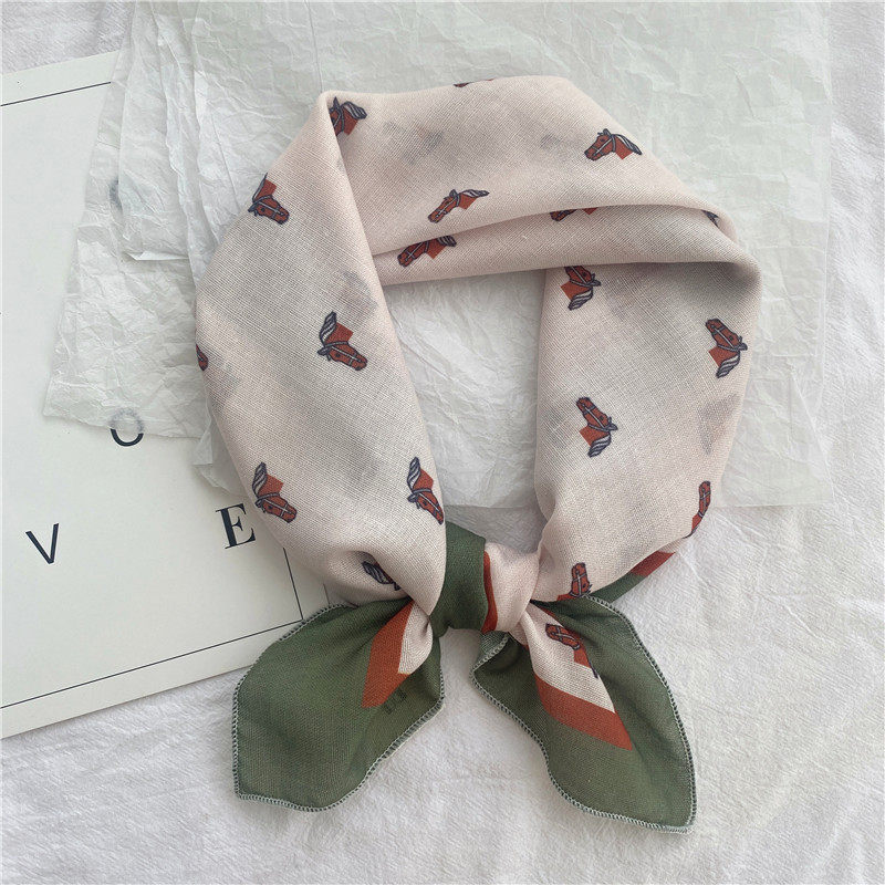 领巾丝巾发带小方巾女韩国洋气时尚秋冬季百搭保暖领巾围巾围脖女