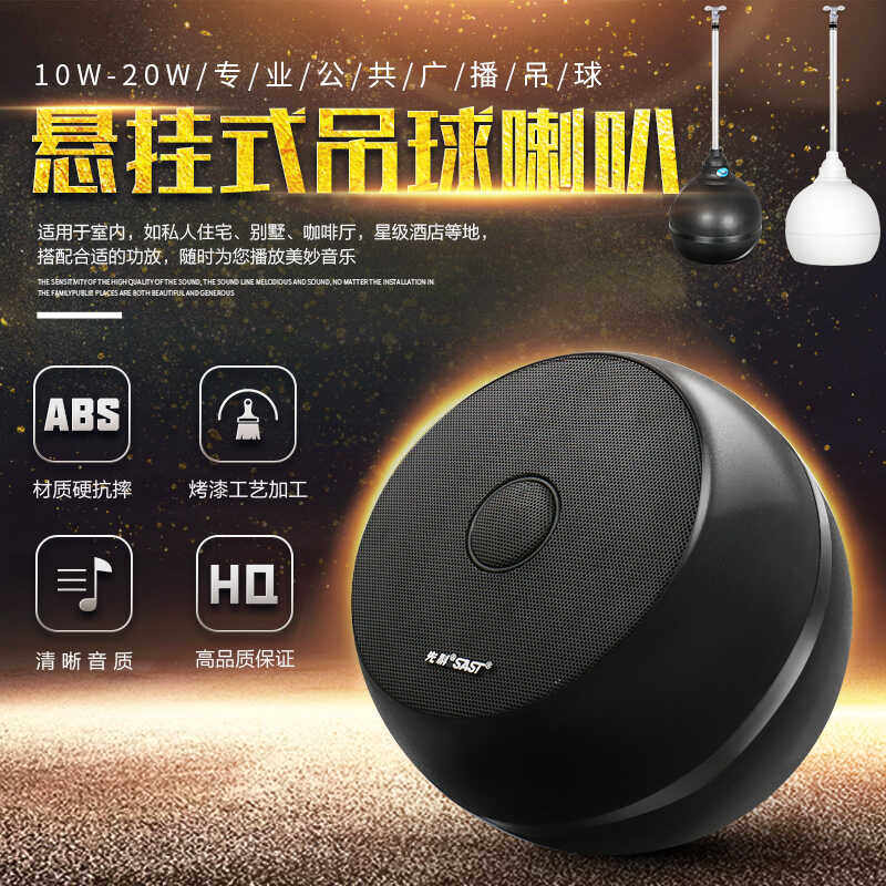 SAST/先科 S5-1音箱吸顶式餐厅理发店超市咖啡厅背景音乐喇叭音响
