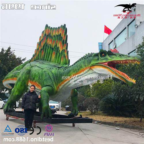 大型仿真机械硅胶电动棘龙模型摆件商业展览恐龙侏罗世纪恐龙乐园
