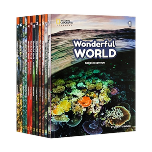 美国国家地理新版wonderful world 1 2 3 4 5 6级 少儿英语缤纷世界教材 我们的奇妙世界小学英文课程辅导培训课外书