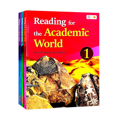 原版进口Reading for the Academic World 1 2 3级 学术阅读高阶专项教材 高年级初高中英文课外短文寒暑假短期专项阅读理解
