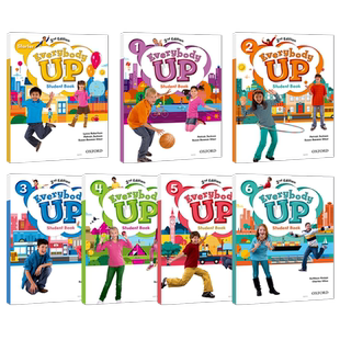 牛津少儿英语everybody up starter 1 2 3 4 5 6级 学生套装 6-12岁小学生英语入门原版everybodyup教材