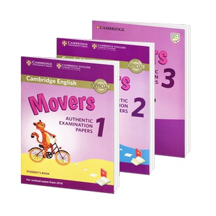2019新版剑桥少儿英语考试YLE二级备考资料 Cambridge english Movers 123级三册 官方全真题集试卷备考教辅材料 含在线音频答案