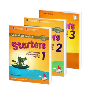 2019新版剑桥少儿英语考试YLE一级备考资料 Cambridge english Starters 123级三册 官方全真题集试卷备考教辅材料 含在线音频答案