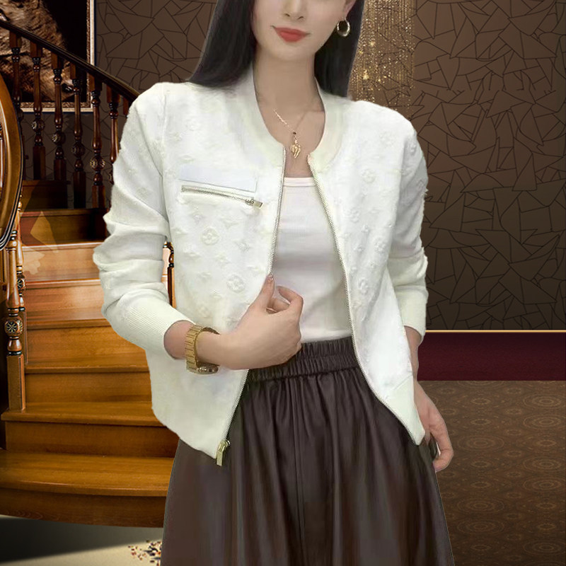 短款减龄小香风外套女2024毛衫