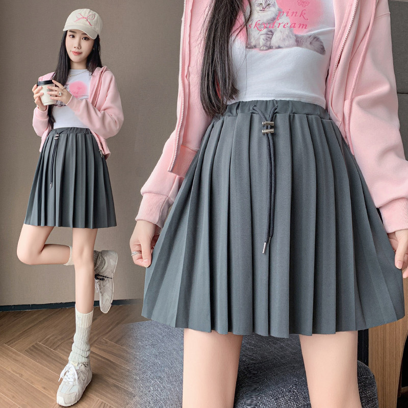 孕妇半身裙夏季A字裙子外穿春秋款短裙百褶裙裤小个子孕妇装夏装