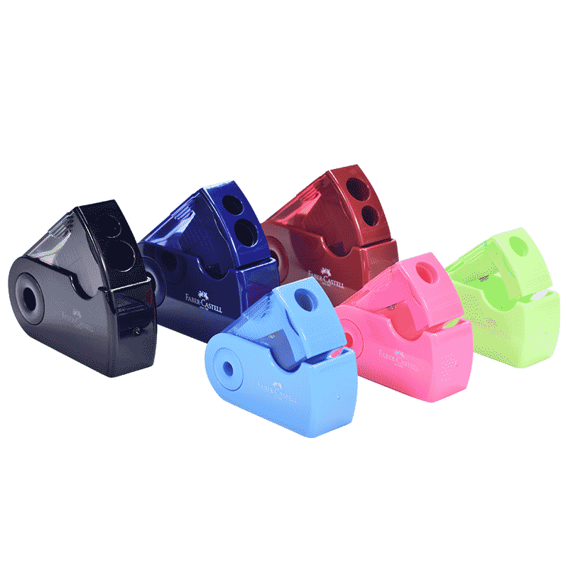 辉柏嘉双孔单孔铅笔转笔刀卷笔刀美术生专用削笔器小学生文具旋笔刀卷笔器铅笔刀笔刨削笔刀
