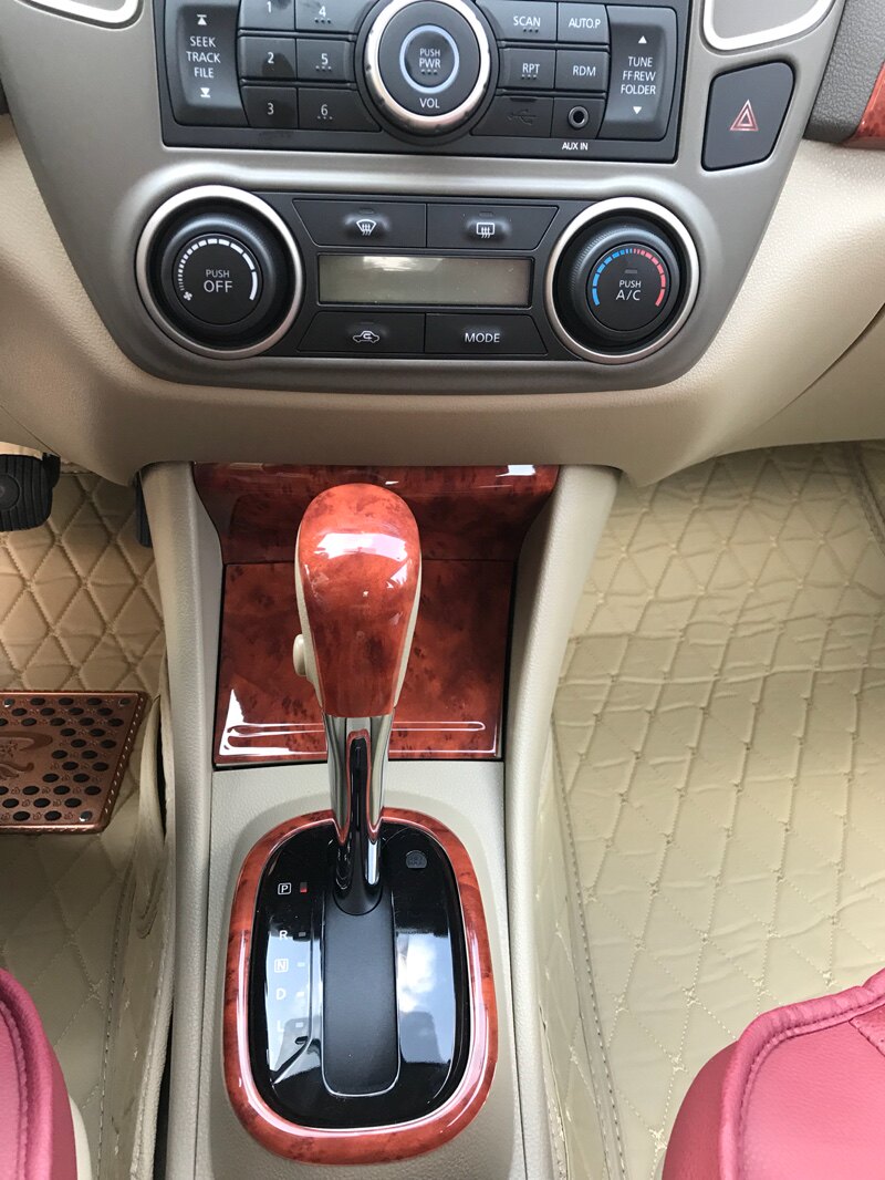 适用于18款经典轩逸改装桃木内饰非贴膜中控方向盘门扶手防刮贴片