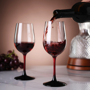 欧式 家用轻奢高档水晶玻璃杯葡萄酒杯高脚杯 玻璃杯红领结酒杯套装