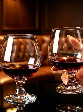轻奢欧式玻璃高脚大容量威士忌杯
