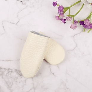 防针扎指套新手护指套戳戳乐工具牛皮指套