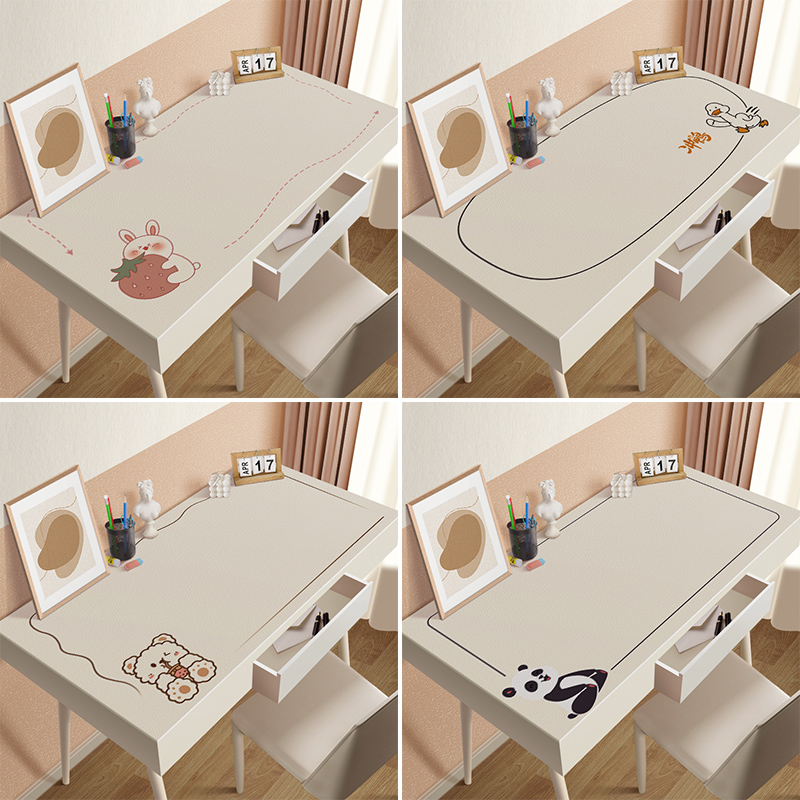 皮革书桌垫写字台桌布课桌桌面保护垫子儿童桌垫书桌学生学习专用