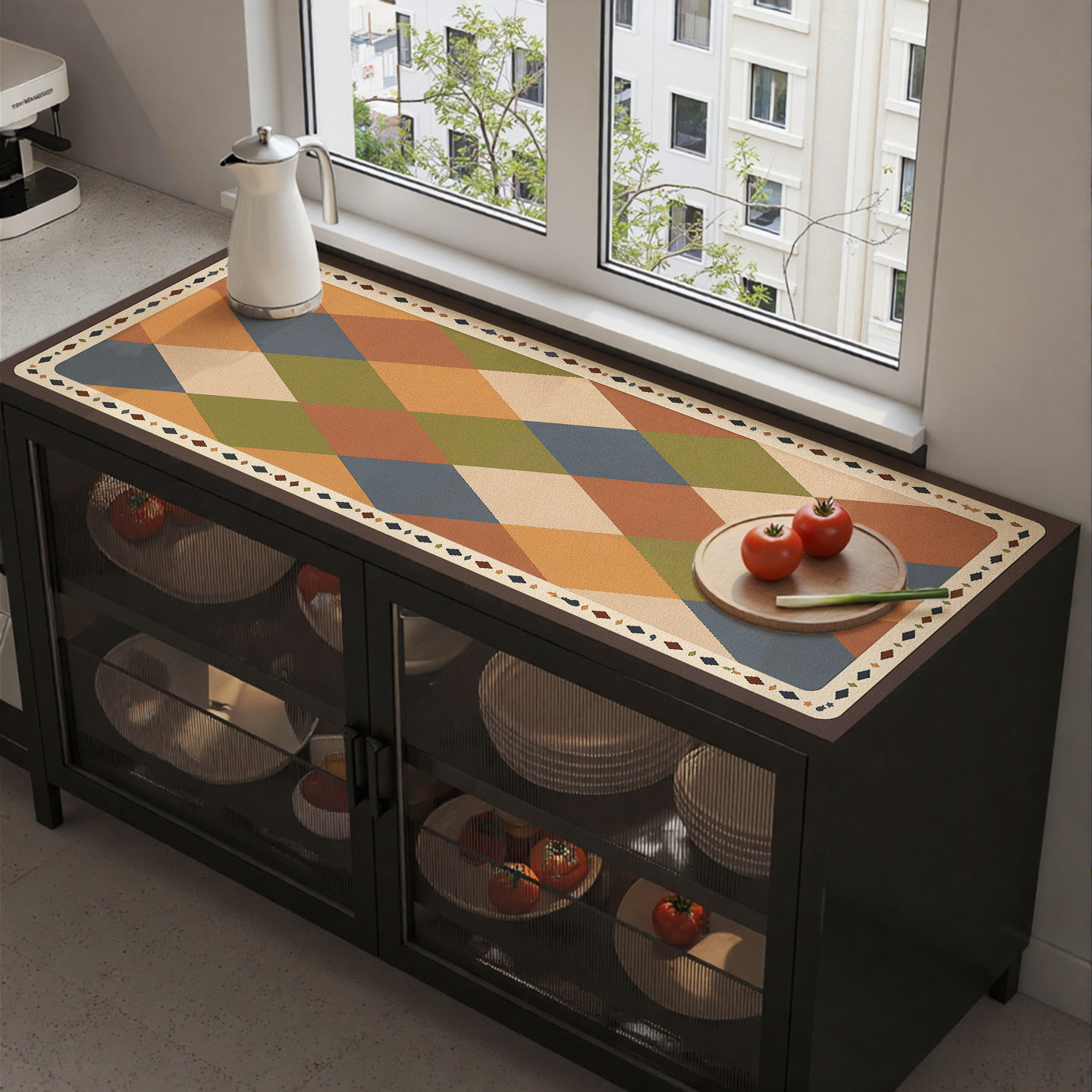 美式复古橱柜储物柜防水防油免洗皮革桌垫置物架鞋柜收纳柜保护垫,居家布艺,桌布,淘宝优惠券,粉丝福利购,淘宝优惠卷