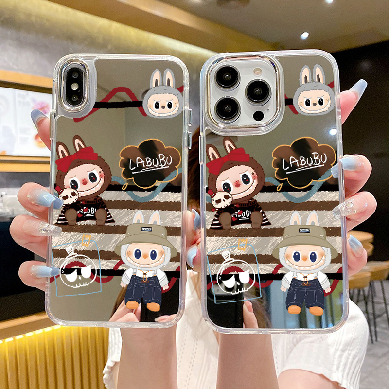 LABUBU泡泡玛特手机壳卡通苹果