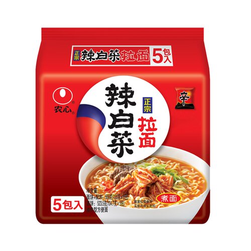 农心120g*5连包辣白菜拉面